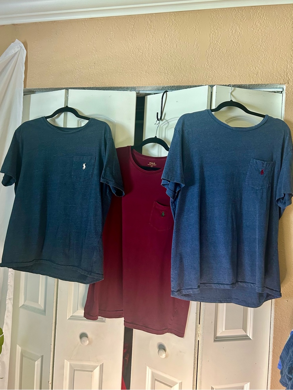 Polo by Ralph Lauren Short Sleeve Pocket Tee - Navy & Burgundy